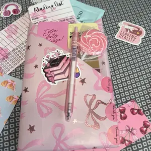 Romance Blind Date with a Book Gift Set for Book Lovers Includes Hand-Wrapped Book Bookish Stickers TBR Card Reading List Tracker Annotation Tabs Aesthetic Pen Bookmark Eye Mask & Lollipop Treat Perfect for Romance Readers