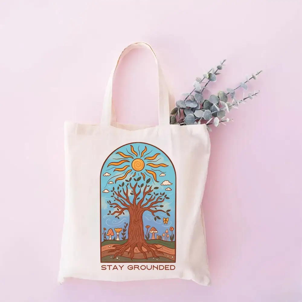 Stylish Bohemian Printed Canvas Bag – Eco-Friendly, Large Capacity Shopping Bag, Versatile Shoulder Handbag, Work Bags, Tote Bag, Travel Essentials