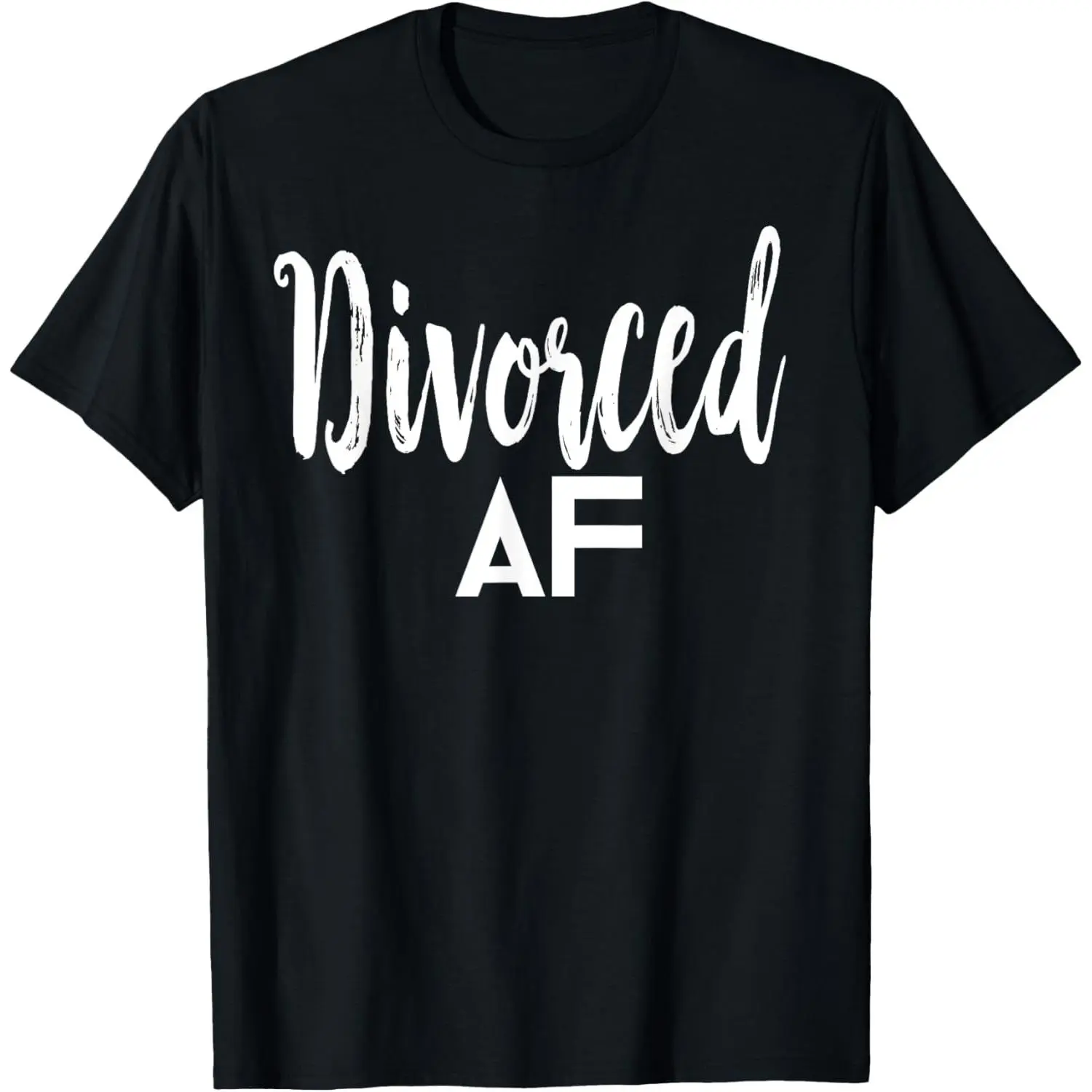 100% Cotton Divorced AF T-Shirt Gift Funny Divorce Party Tee for Him Her