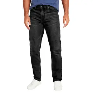 Men's Flex Stretch Slim Straight Jeans Classic Denim Menswear