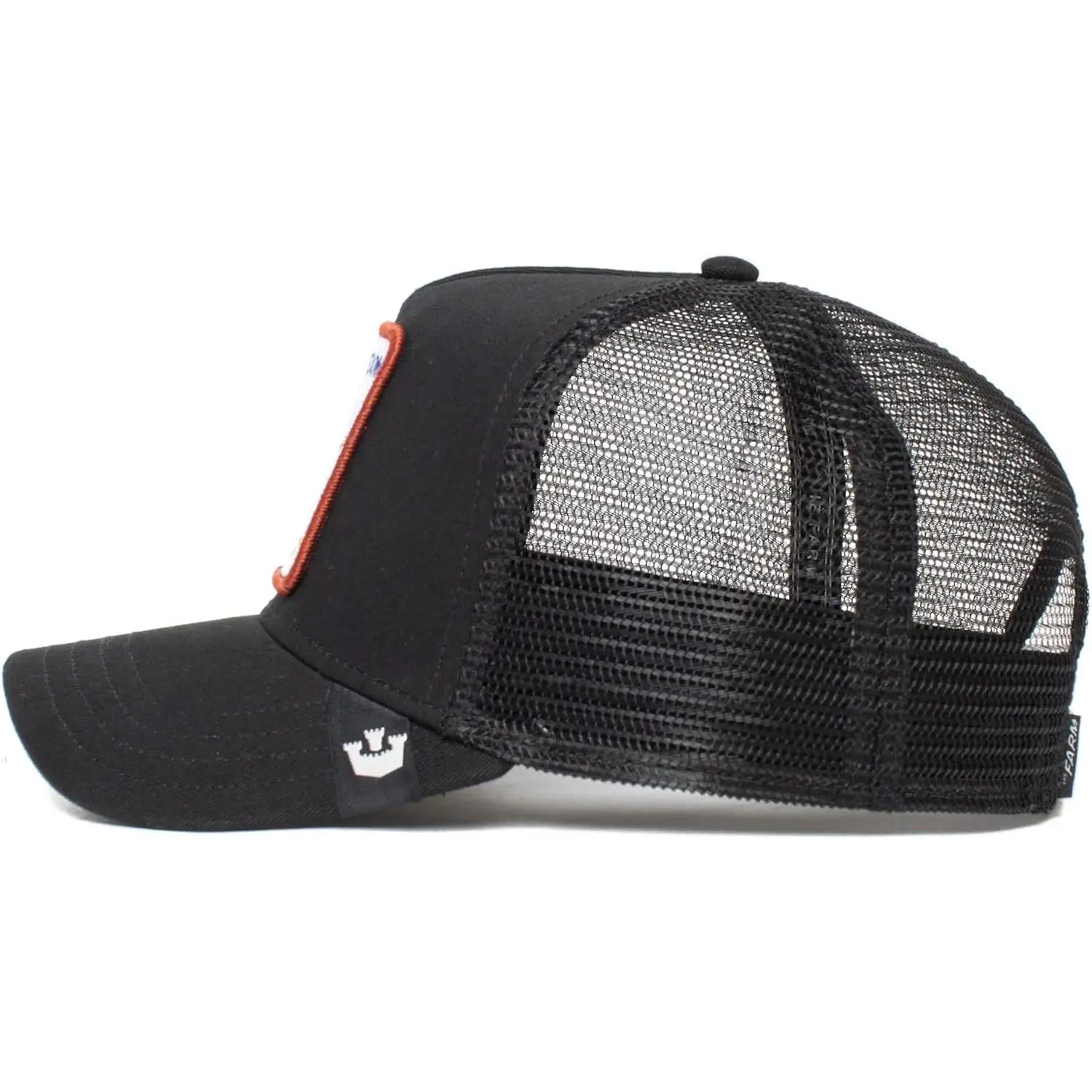 Goorin Bros. Men's The Farm Trucker Snapback Hat - Authentic Holo, Poly-Cotton A-Frame, Adjustable Snap, Embroidered Animal Patches, Mesh Back, Fashion Clothes Accessory, Snapback Hats, Holographic, Solid Colors, Mens Hats, 2.5" Visor
