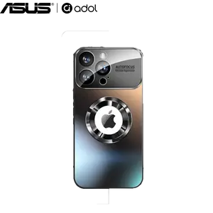 ASUS adol iPhone 17 Pro Max Case Full Lens Cover Anti-Drop Frosted Magnetic Suction Compatible with iPhone 16 Pro 14 13 Protective Casing Shockproof Black Smartphone Protective Casing Screen Protector Shockproof Black phone case iphone 16 plus cases