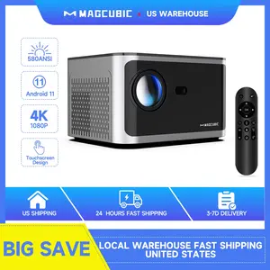 [US warehouse] Magcubic 580ANSI HY350 Projector Native 1080P Android 11 Wifi6 Voice Control 4K Videosource Supported Allwinner H713 Electronic Focus BT5.0 Home Cinema #SummerWins #DealsForYouDays