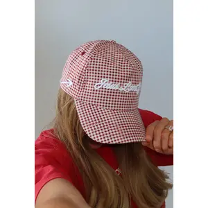 JLY UNHAT | RED GINGHAM