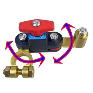 Stable Copper Car Battery Disconnect Switch, Heavy-Duty Automotive Power Cutoff Tool for Vehicle Battery Safety Maintenance