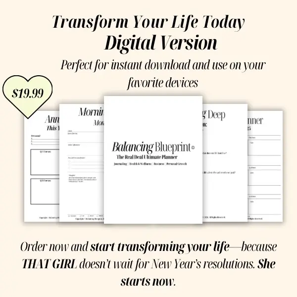 Balancing Blueprint Tablet Planner