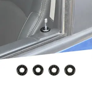 2010+ Dodge RAM Door Lock Pin Ring Trim Cover Bezel, Car Door Protector, Truck Interior Accessory