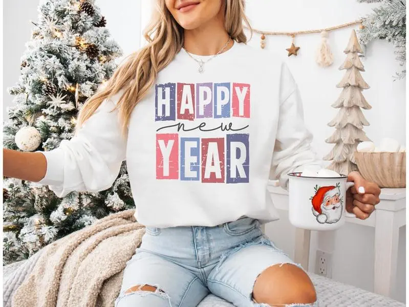 Happy New Year 2025 Sweatshirt, New Year 2025 Sweatshirt, New Year Sweatshirt, Cheers to the New Year 2025 Sweatshirt, New Year Crew Shirt