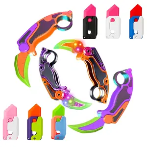 3D Printing Fidget Claw Knife Toy, Carrot Claw Gravity Knife,3D Stress Relief Toy,Christmas Halloween Birthday And Party Gift，Anxiety Stress Relief Toy