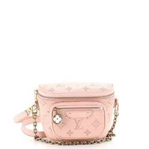 Pre-owned Louis Vuitton material Belt Bags Bum Bag Monogram Perforated Leather Mini by Rebag