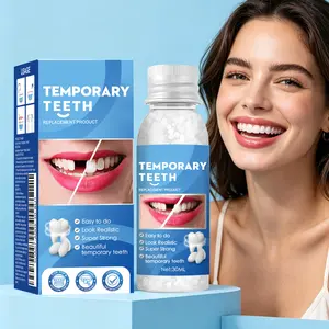 Moldable Fake Teeth Kit Temporary Cosmetic Tooth Putty DIY Smile Enhancement Thermal Beads for Gaps Comfortable Daily Wear Fake Tooth Makeover