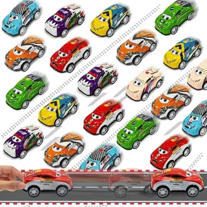 28-Pack Pull Back Cars Toy Set – Mini Race Vehicles for Kids Toddlers. Perfect Easter Gifts, Classroom Party Favors, Treasure Box Prizes & Goodie Bag Stuffers for Boys & Girls. Bulk Fun!
