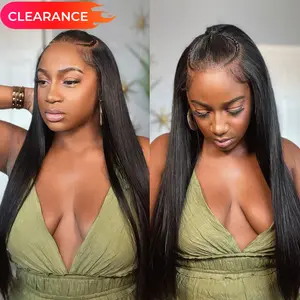 Alipearl Hair 6x8 Lace Closure Wig Upgraded From 5x5 Wig Pre Braided Wig Stylist Wig Pre Cut Lace Glueless Straight Human Hair Pre Styled Pre Plucked FallFreshness