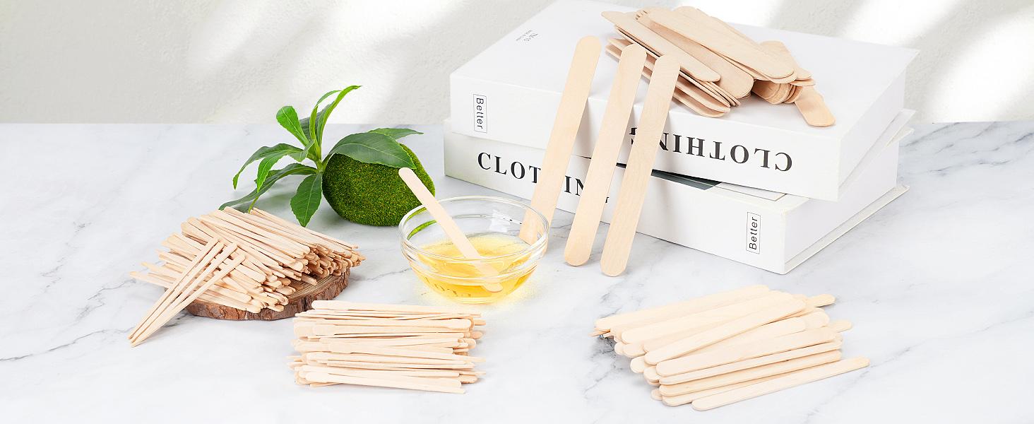 4 Style 500 Pcs Waxing Sticks Assorted Wax Applicator Sticks For Body Legs Face With Small Medium Large Sizes Wood Popsicle Sticks For Waxing Or Wood Craft Sticks 4 Style 500 Pcs Waxing Sticks Assorted Wax Applicator Sticks For Body Legs Face With Small Medium Large Sizes Wood Popsicle Sticks For Waxing Or Wood Craft Sticks