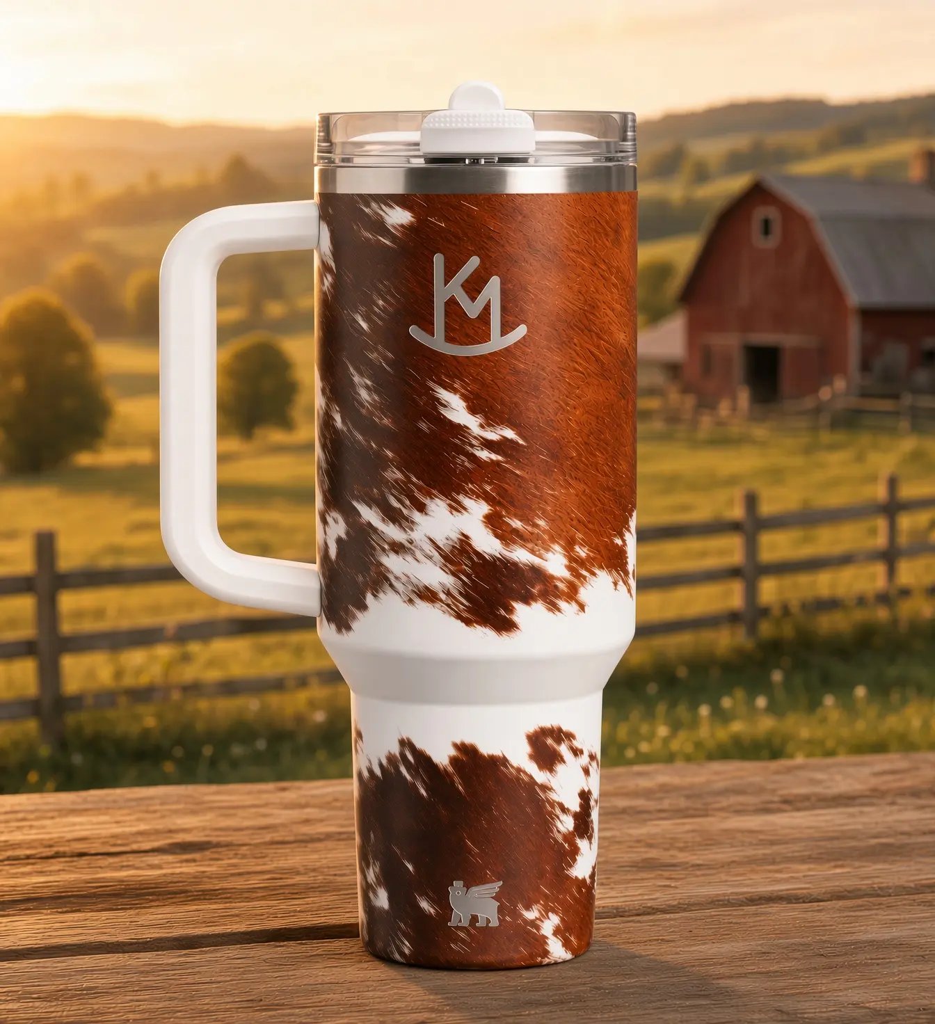 Western Cow Print Tumbler 40oz  Tumbler HG