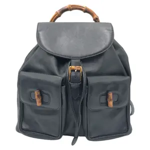 Pre-owned GUCCI Calfskin Tote Bags Bamboo Leather Backpack