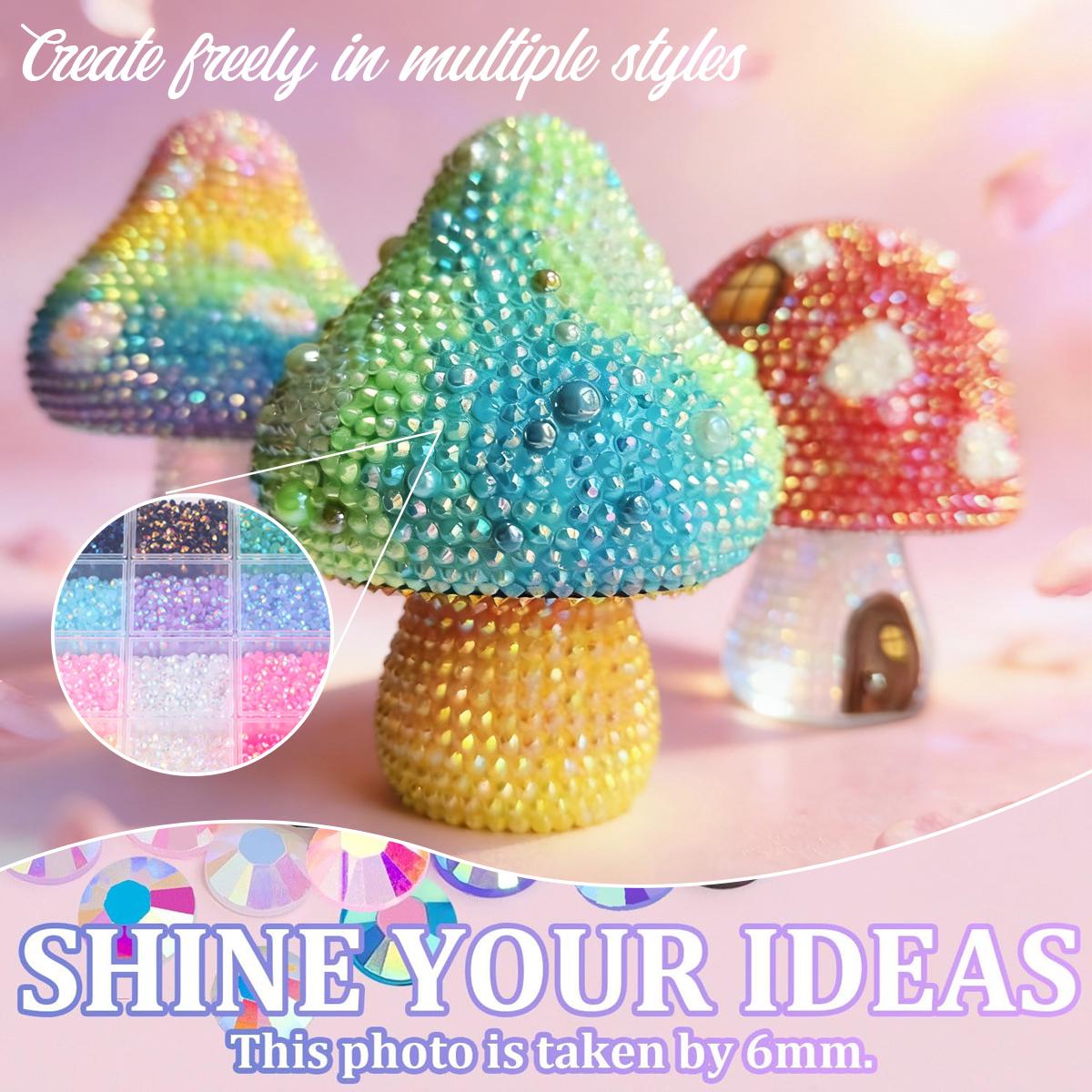 40 Grid Colorful Jelly Rhinestones 32000Pcs Multicolor Resin Flatback Gems with Kit Tools for Diamond Art Bedazzling Jewelry Crafting Book Shoes Nail Art Gift to Her