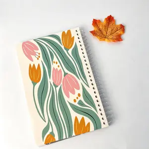 52-Week Bible Reading Tracker Notebook | Spiral Christian Devotional Journal with Floral Cover | Daily Scripture Study Planner & Faith Reflection Guide, Designed for a Year-Long Journey Through God’s Word