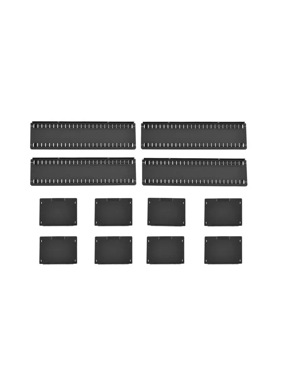 Modular Drawer Cabinet Dividers - Black - 36 x 24 in. - Durable Steel