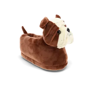 Benny the Bulldog Plush Animal Slippers for Women Ultra Soft Comfort Adorable Design Non Slip Sole Perfect Gift for Dog Lovers Soft Cozy Fit Ideal for Lounging and Relaxing