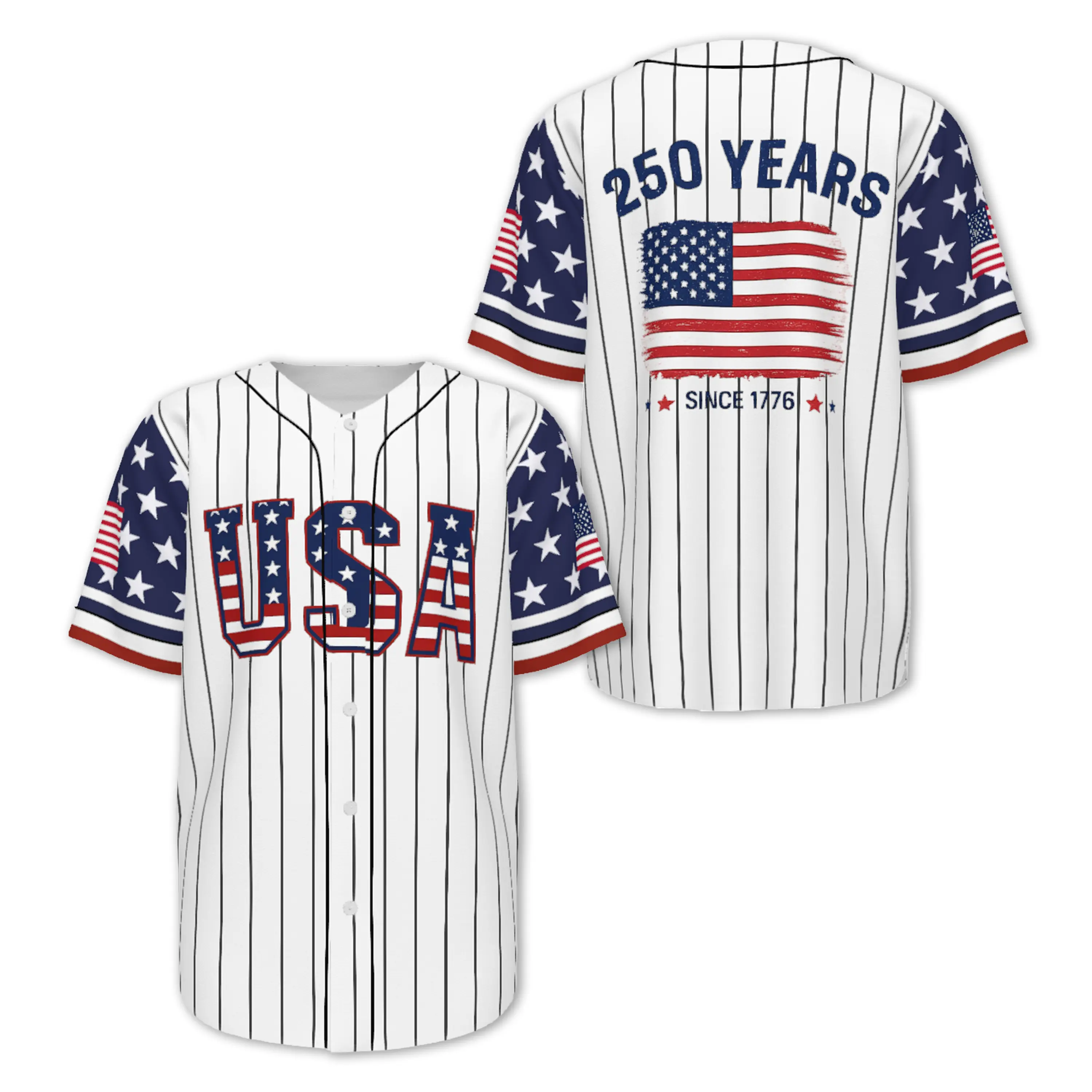 USA White Stripes