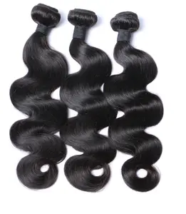 Brazilian Body Wave Weave Bundles 100% Remy Human Hair | 14-30 Inch Heat Safe Extensions Natural Black #1B