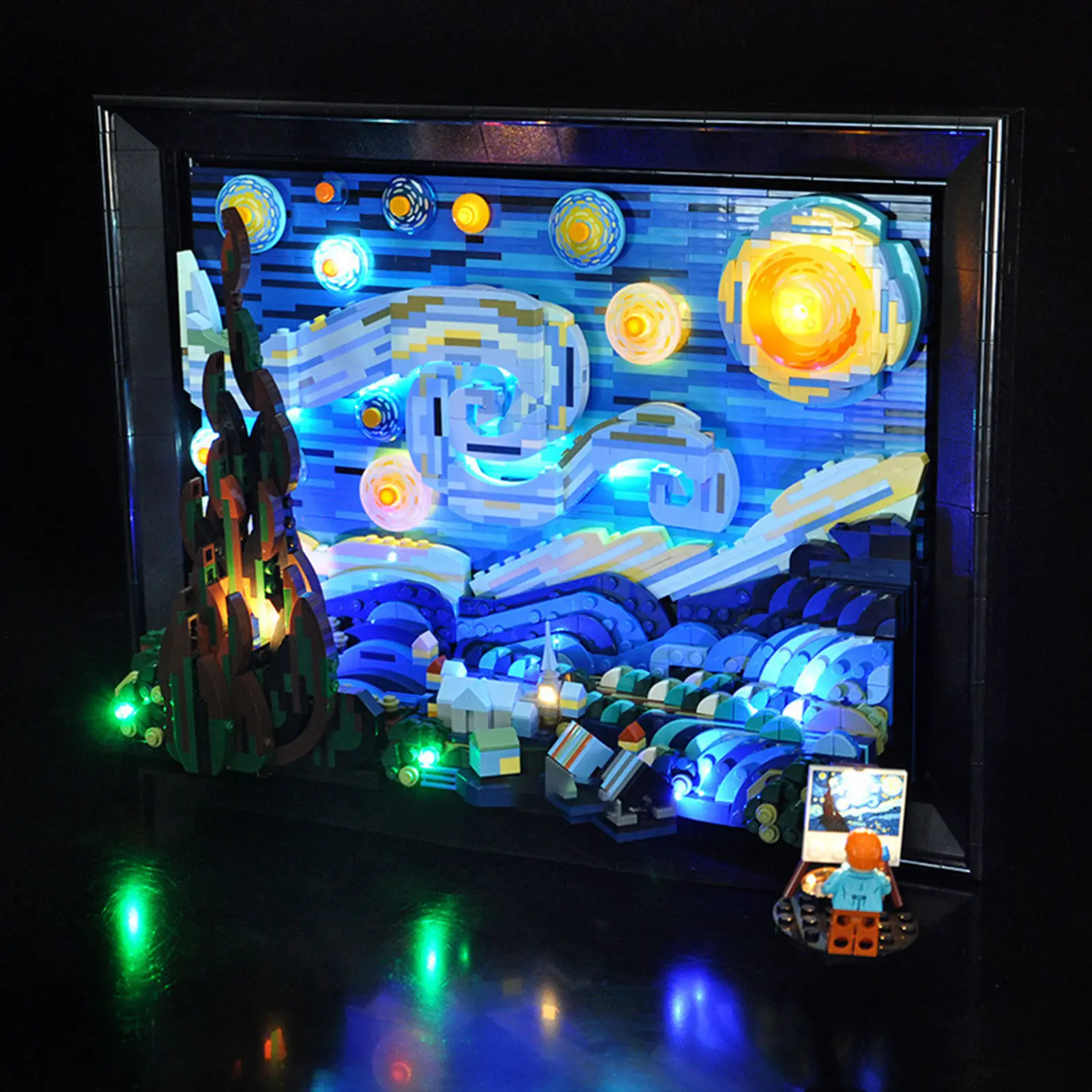 LYBMTWF LED Light Kit with Strip Lights & Customizable Options for LEGO Vincent van Gogh Starry Night 21333 - DIY Upgrade, Art Display Accessory for Collectors & LEGO Fans, Led Strip Lights, Customizable Led Lights # easy assembly # day gift idea sohochic