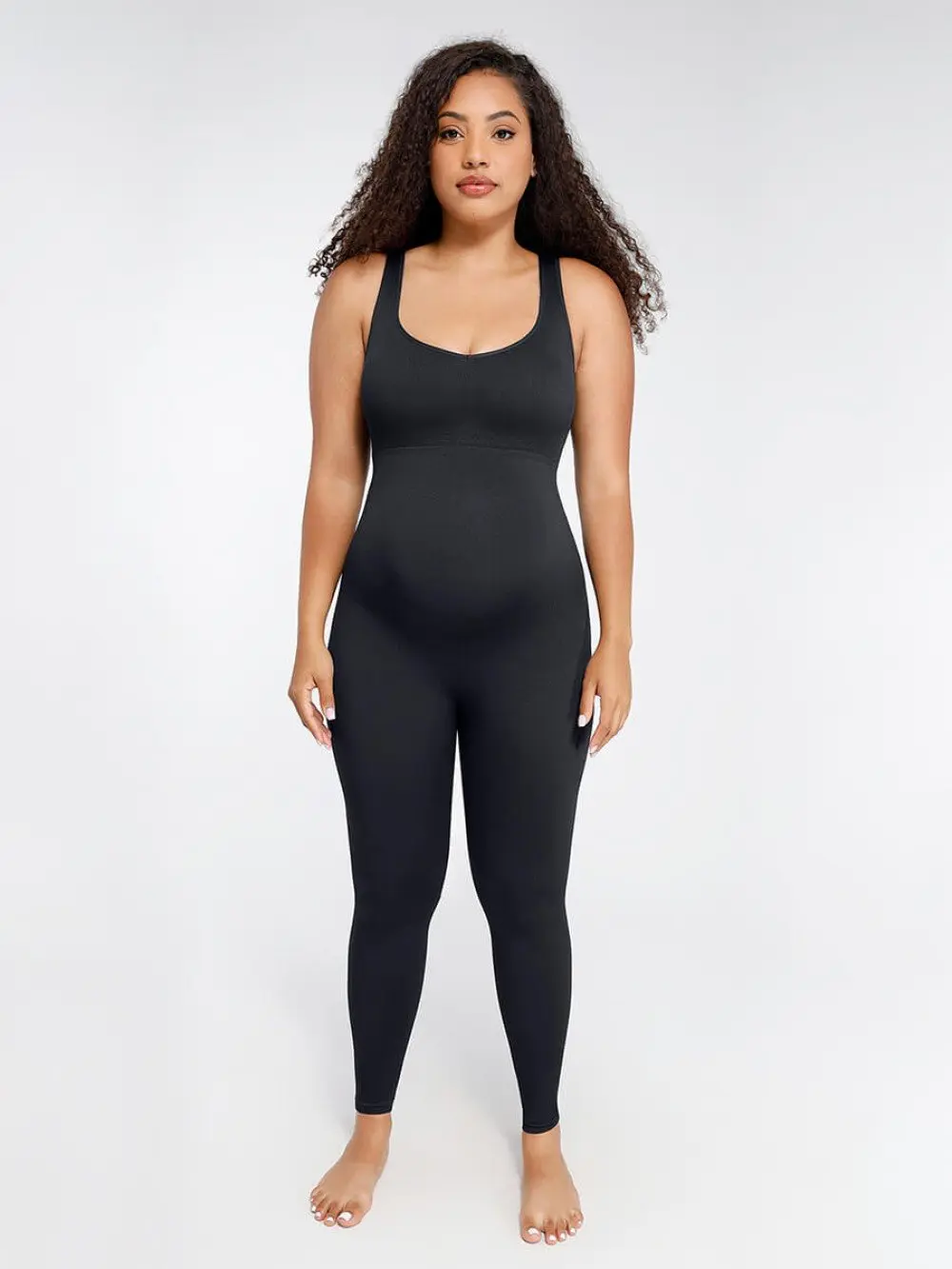 Eco-Friendly Maternity Catsuit | Belly & Back Support | Seamless Pregnancy Shapewear