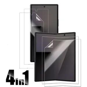 4-In-1 High Definition Folding Screen Protector Film for Samsung Galaxy Z Fold 7/6, Soft Hydrogel Protective Cover