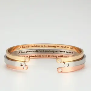FASHION - Customized Coordinate Engraved Name Text Heart Hole Cuff Bangle Personalized Bar Necklace Stainless Steel Bracelet Men Women Gif