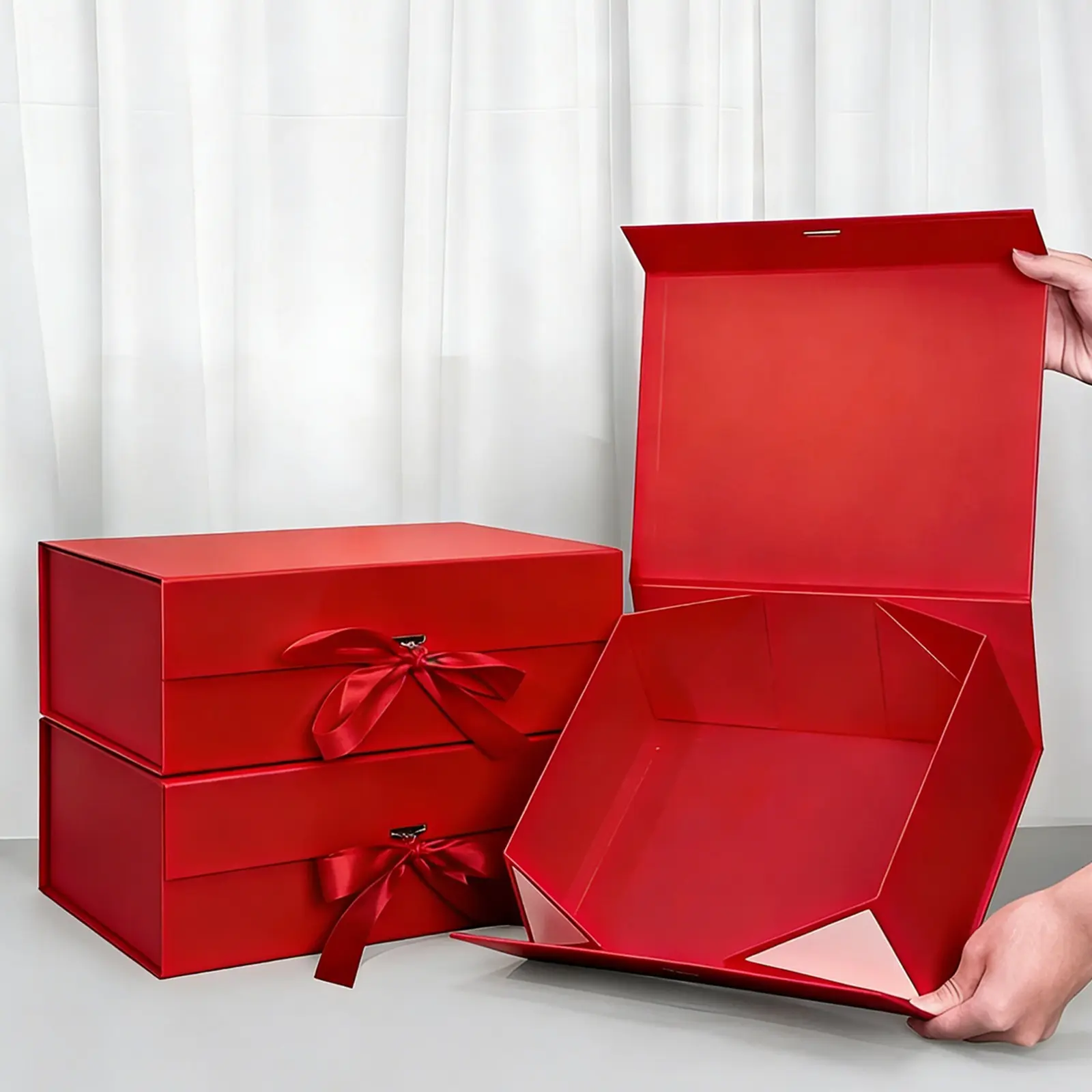 Large Gift Boxes with Lids, Magnetic Closure Boxes for Clothes and Large Gifts