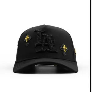 KLAN HATS CHROME  Baseball Cap with Gold Embroidery Be Real Without Screwing Anyone Design for Statement Making Black Sleek Stylish Look