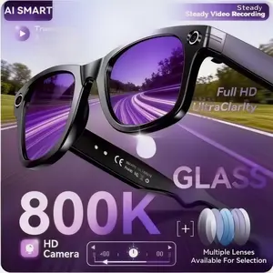 Smart Bluetooth Camera Glasses New Upgrade Smart glasses With Camera Video Recording AI Photo Recognition Bluetooth Call Translation Voice Sunglasses Men Women  smart bluetooth glasses