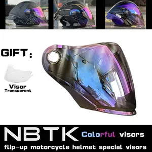 Motorcycle Helmet Visor, A transparent lens is given as a gift.Universal Day & Night Use, Sun Protection Eyewear, UV Rays Visor, Flip-Up Design, Durable Motorcycle Accessories