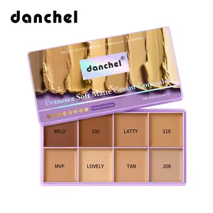 8 Colors Matte Concealer Palette, Natural Facial Concealer Makeup Palette, Covers Acne, Dark Circles & Tattoos, Long Lasting Face Cosmetic, Makeup Gift, Coverage