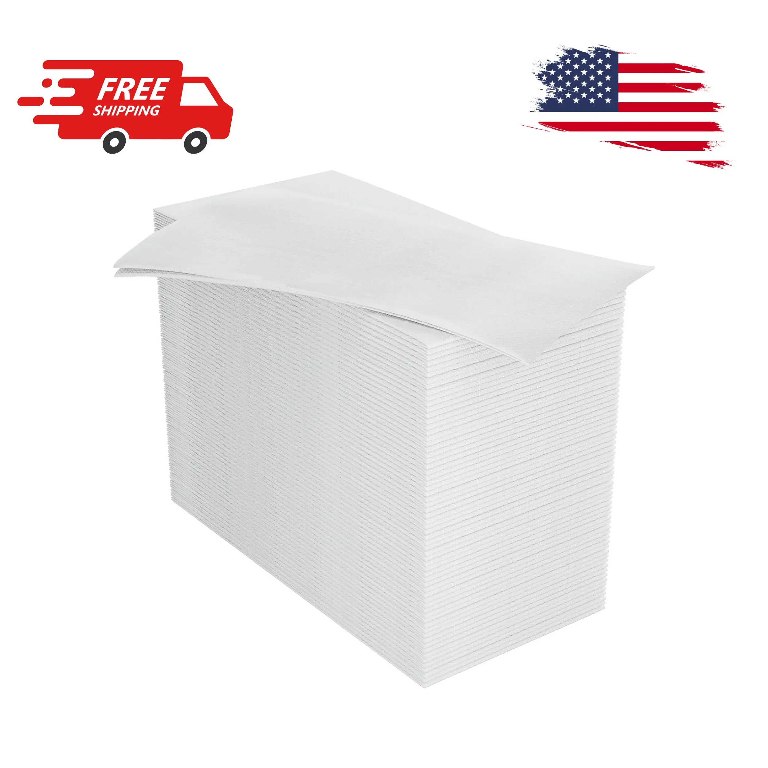 100PACK Disposable Hand Towels for Bathroom, Soft and Absorbent Paper