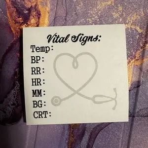 Vital Signs Sticky Notes for Vet Tech’s & More!