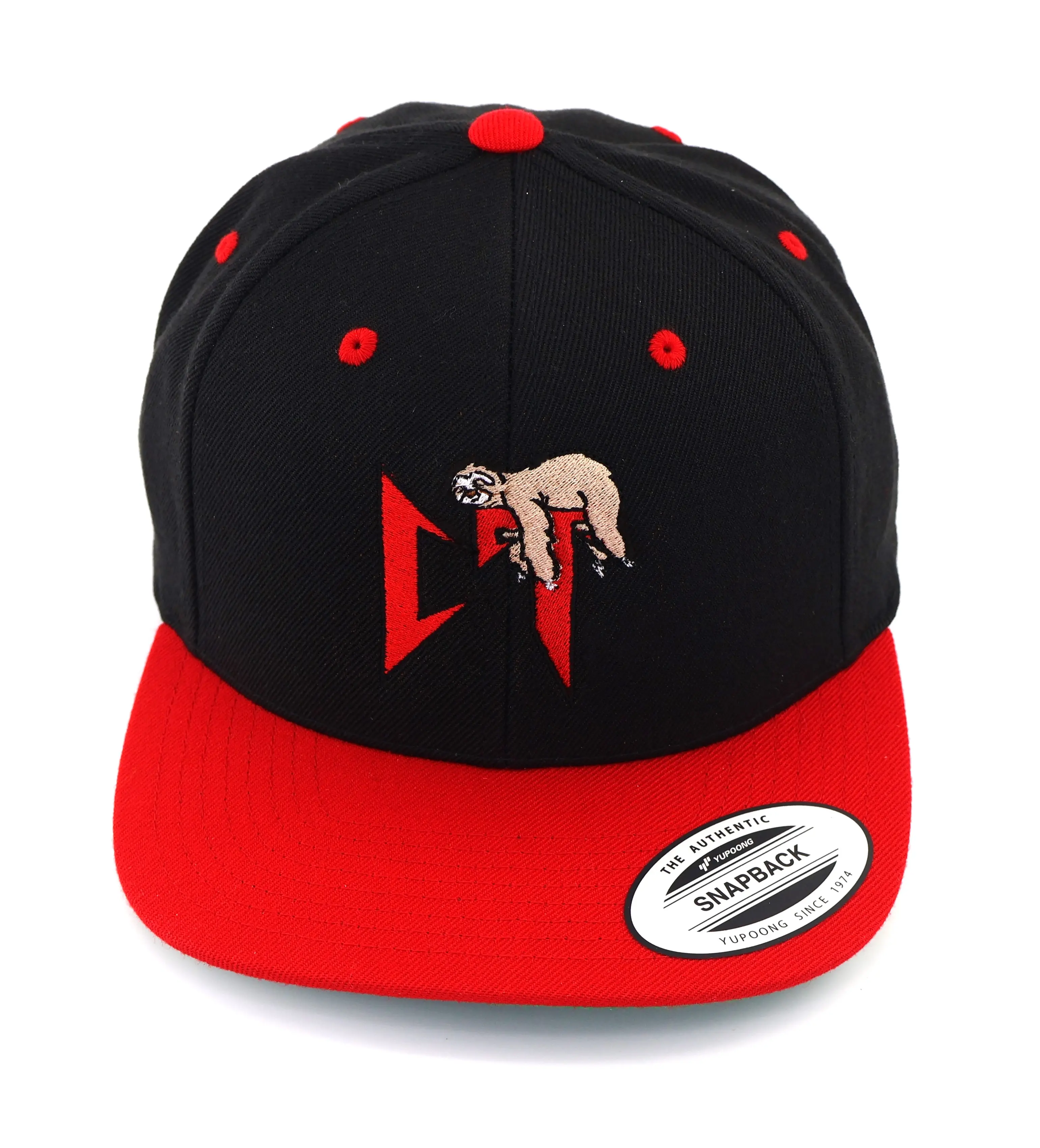 CT Corrido Tumbados Belico Embroidered Style with Red and Black Design, Adjustable Fit, and Logo Detail
