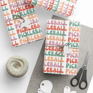 Pickleball Wrapping Paper, Gift Wrap, Craft Paper Roll, Decorative Gift Wrap, Crafting Supplies