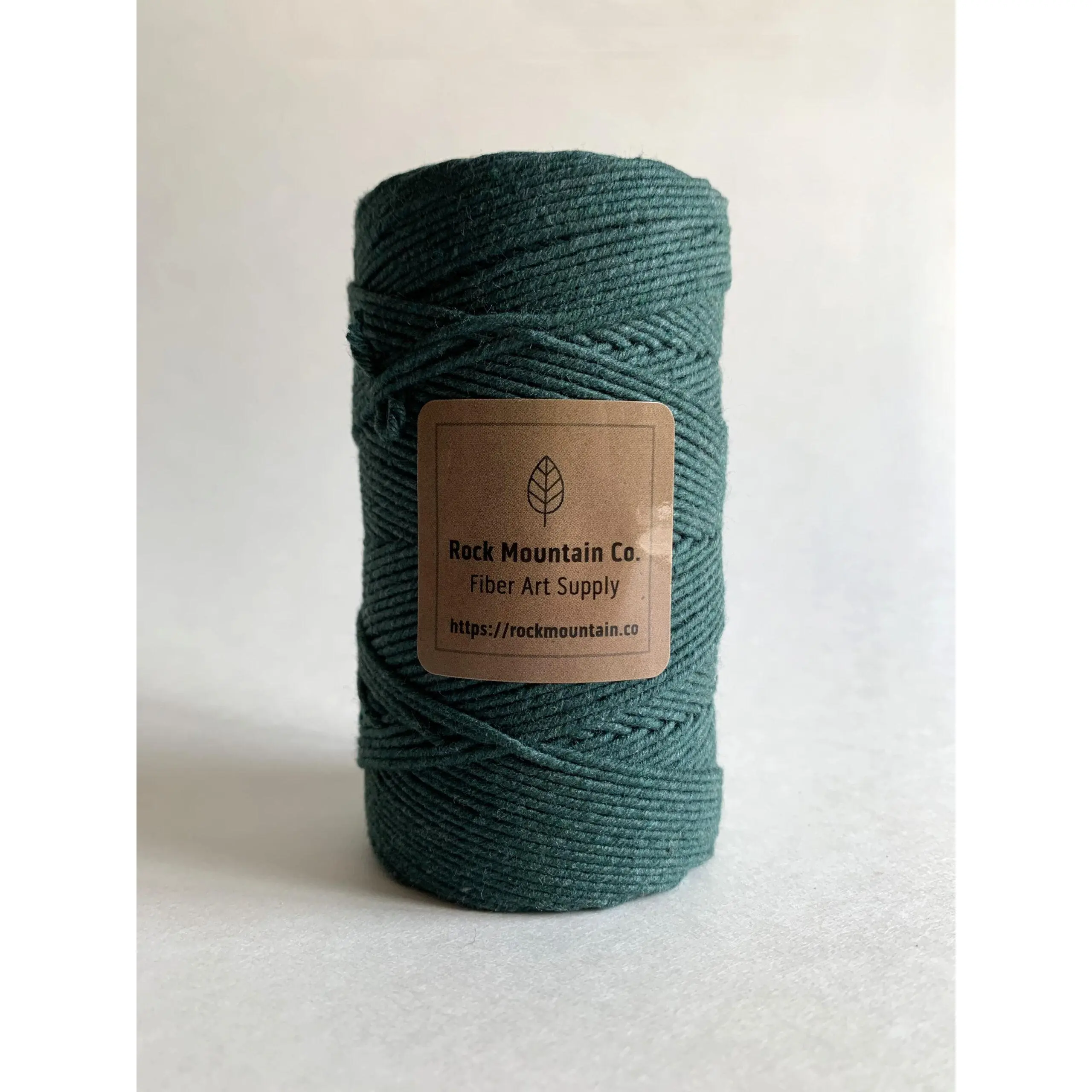 2mm 2 Ply Macrame Cord 2 Strand Twisted Cotton Craft Rope - Dark Green/Forest/Emerald Fiber Art String