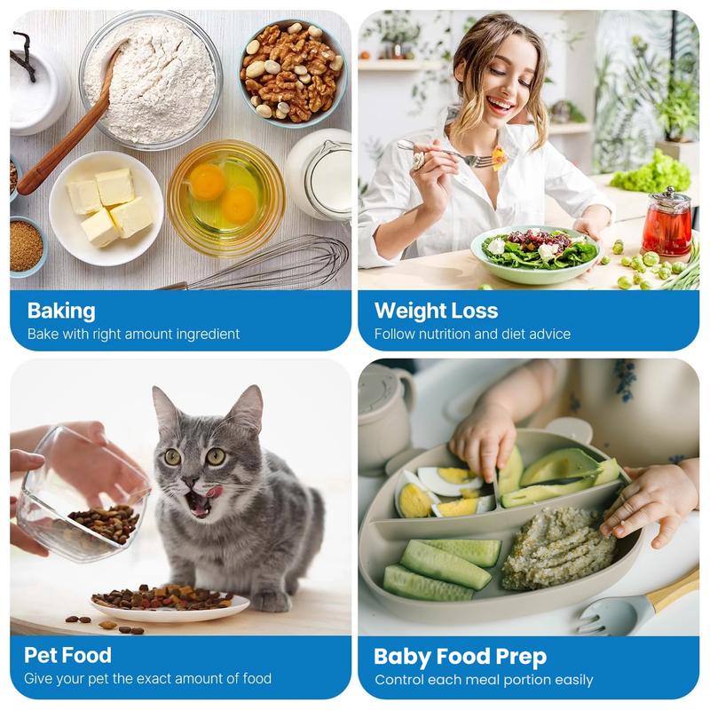 RENPHO Food Nutritional Scale Digital Kitchen Scale, Smart Food Measuring Scale with App for Macro Keto Calorie Cooking, Home Gifts Grams and Ounces