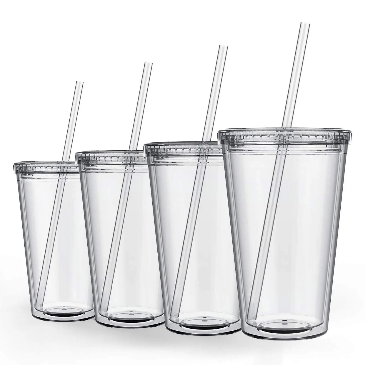 Clear 16oz Double Wall Plastic Acrylic Tumbler Clear 16oz Double Wall Plastic Acrylic Tumbler
