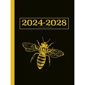 5 Year Monthly Planner 2024-2028 | Large | Big Bumble Bee: Calendar Book (US Federal Holidays, Moon Phases, Vision Board) Five Years / 60 Months: January 2024 – December 2028 Paperback – August 25, 2023