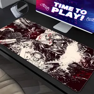 Berserk Gaming Mouse Pad , Guts and Griffith Anime Desk Pad Large, Manga Battle Desk Mat Long, Vintage, Epic Anime Computer Keyboard Mat