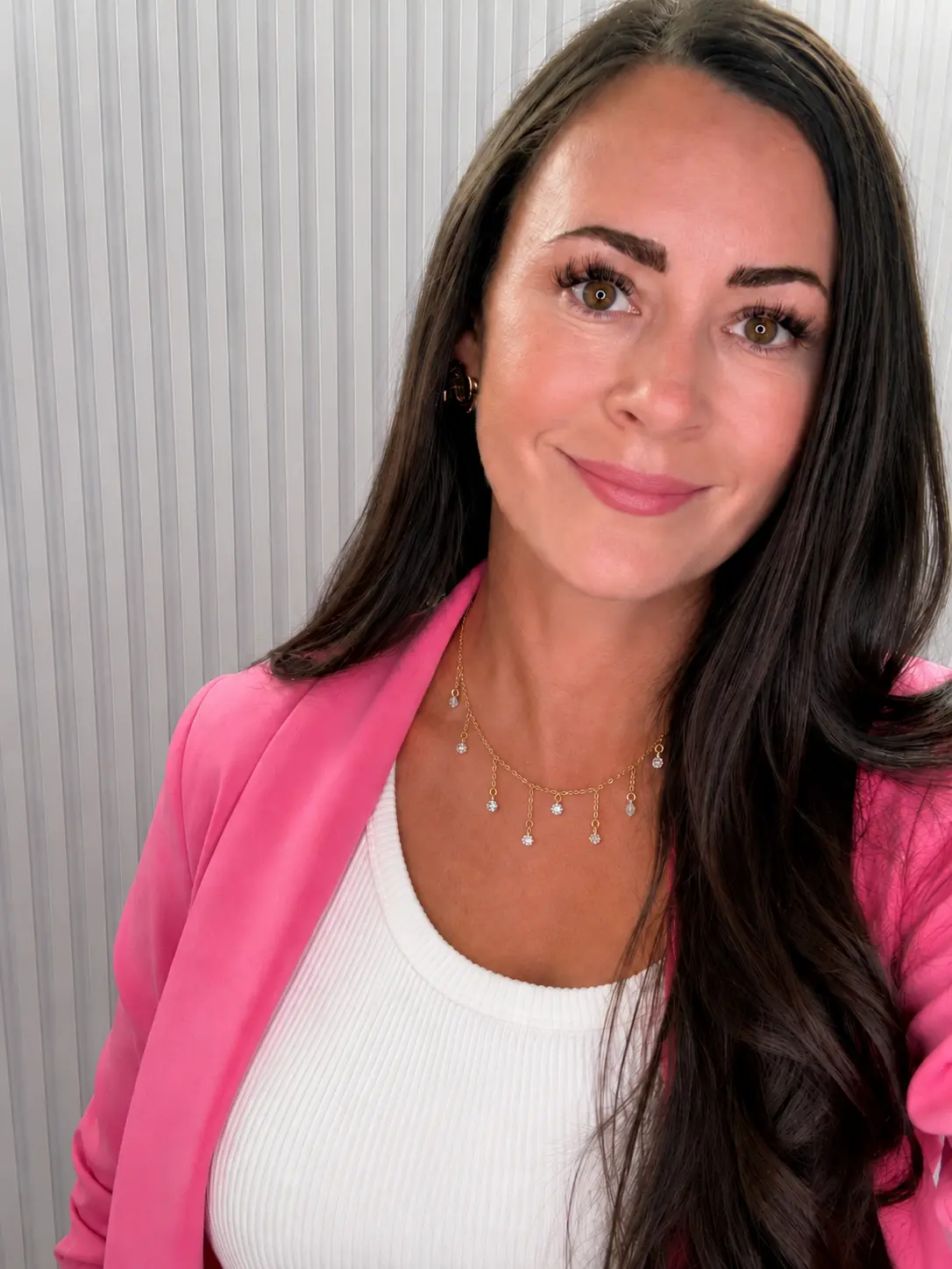 Golden Dewdrop Necklace Water Resistant