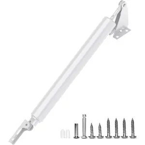 Storm Door Closer,Heavy Duty Door Closure with Hold Open Feature & Smooth Closing Motion - for Storm, Screen Doors White
