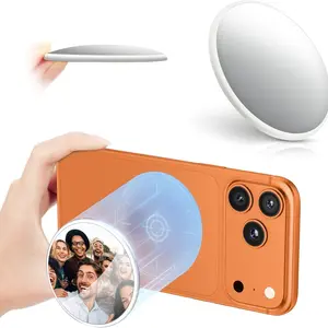 Magnetic Phone Selfie Mirror, Rear Lighted Mirror, H D Quality, V log Shooting Essential, Car & Desktop Use, Stable No Slip, Fits Most Phones, Selfie Accessories