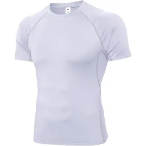 Men's Compression Shirt Short Sleeve Workout Gym Top Cool Dry Athletic Base Layer Undershirt T-Shirt for Sport Running