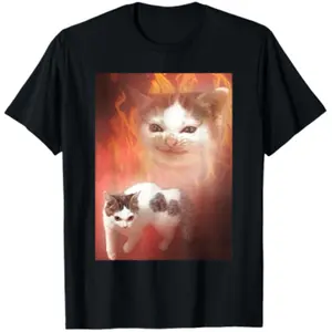 Vintage Angry Cat Meme Funny Saying Cats Animals Men Women T-Shirt Unisex