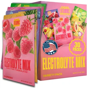 Dr. Price's Electrolytes Powder – Variety Pack - 30 Assorted Packs, Hydration Drink Mix, Keto, Vegan, Gluten-Free
